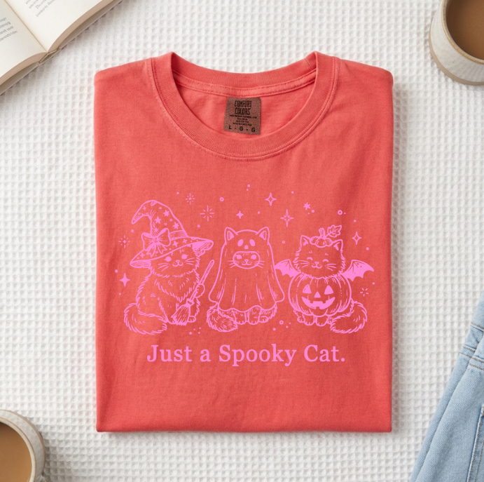 Just A Spooky Cat T-Shirt (A)