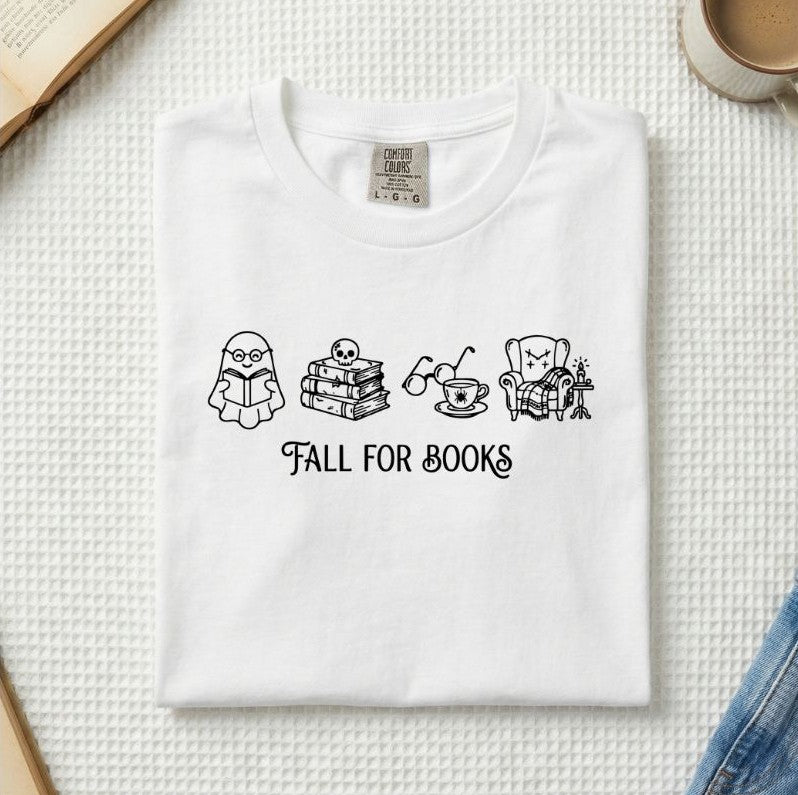 Fall For Books Ghost T-Shirt (A)