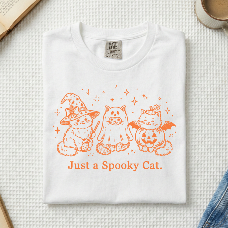 Just A Spooky Cat T-Shirt (A)
