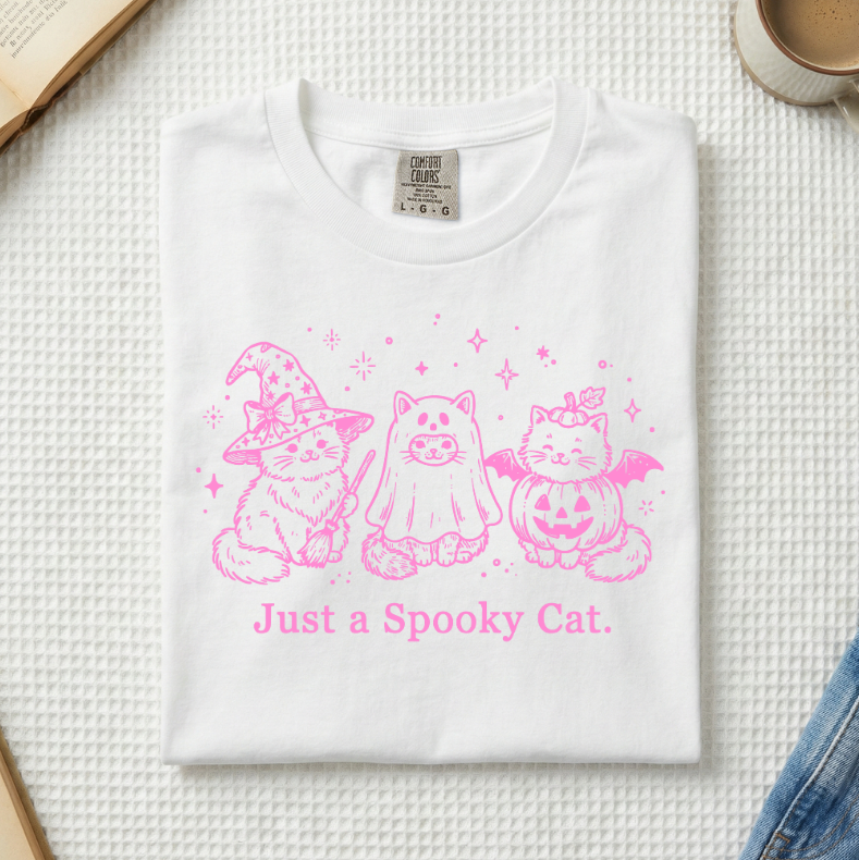 Just A Spooky Cat T-Shirt (A)