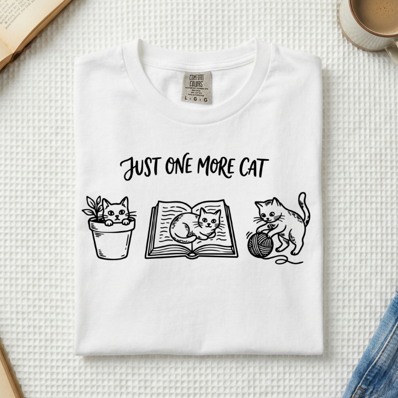 Just One More Cat T-Shirt (A)