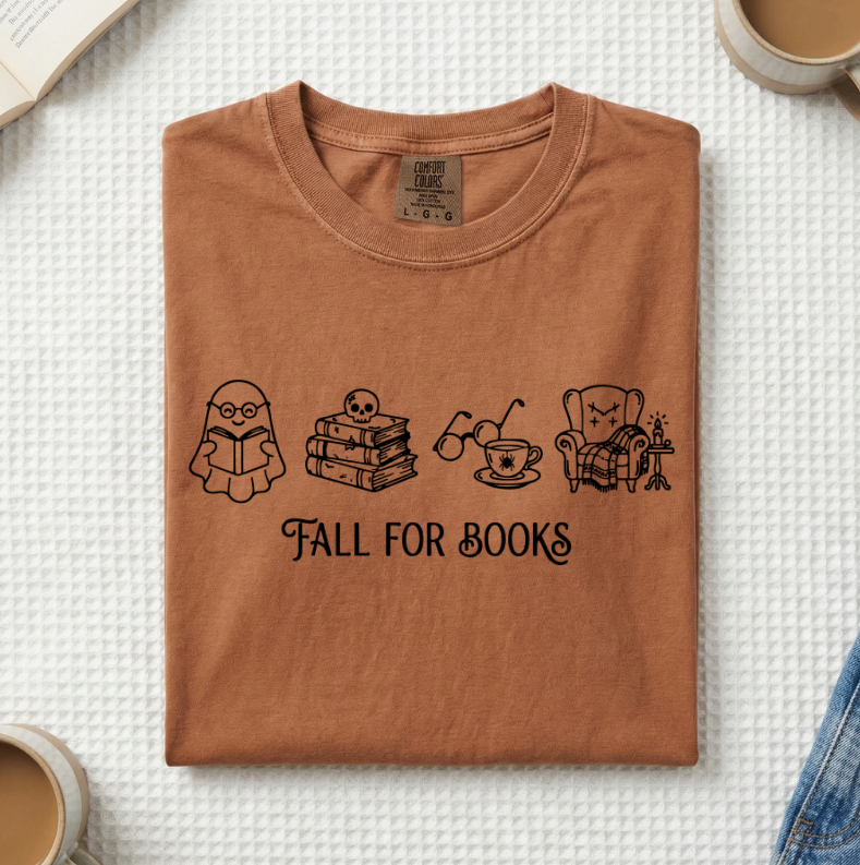 Fall For Books Ghost T-Shirt (A)
