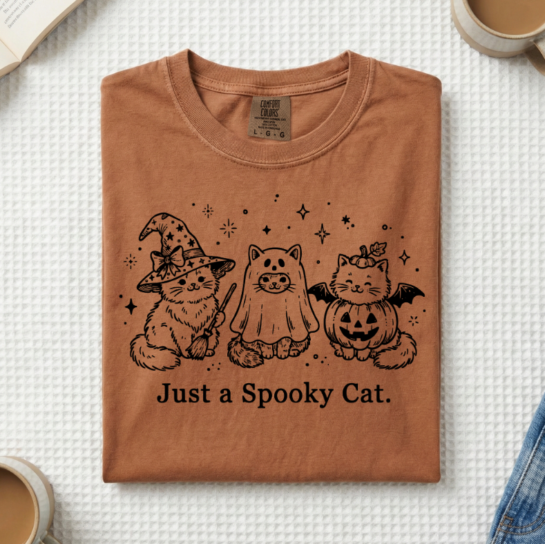 Just A Spooky Cat T-Shirt (A)