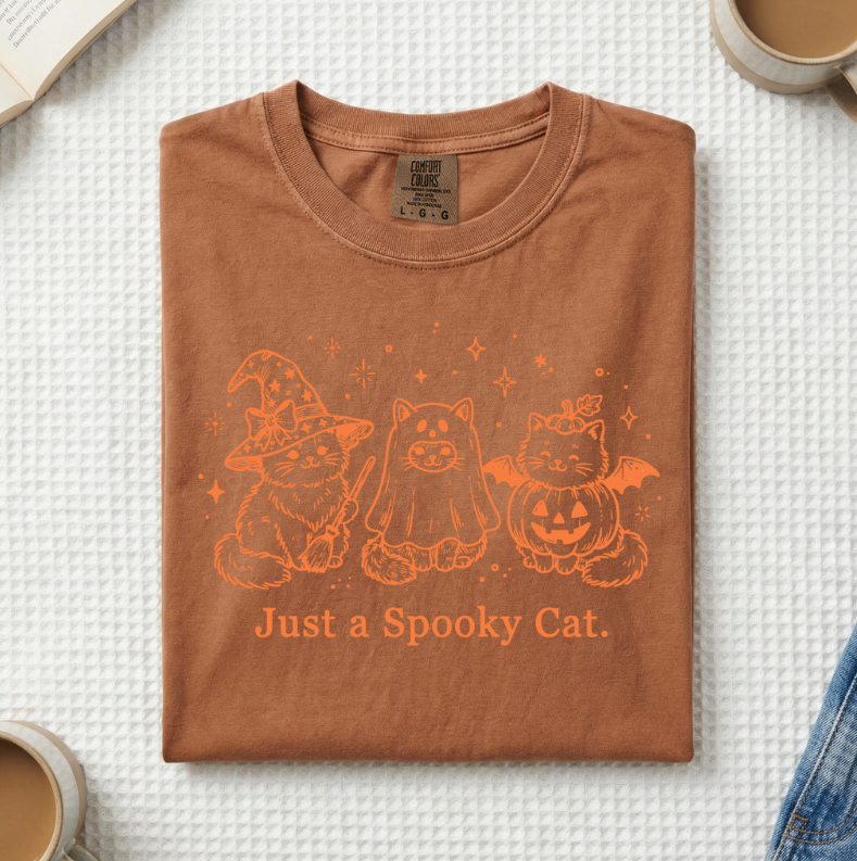 Just A Spooky Cat T-Shirt (A)