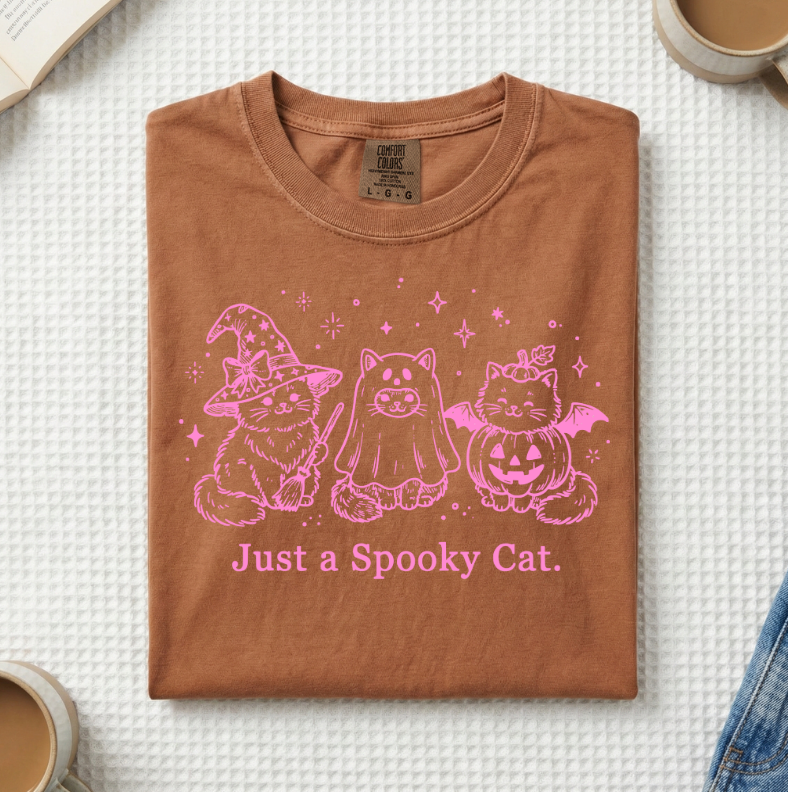 Just A Spooky Cat T-Shirt (A)