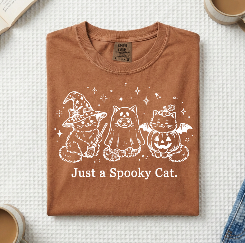 Just A Spooky Cat T-Shirt (A)