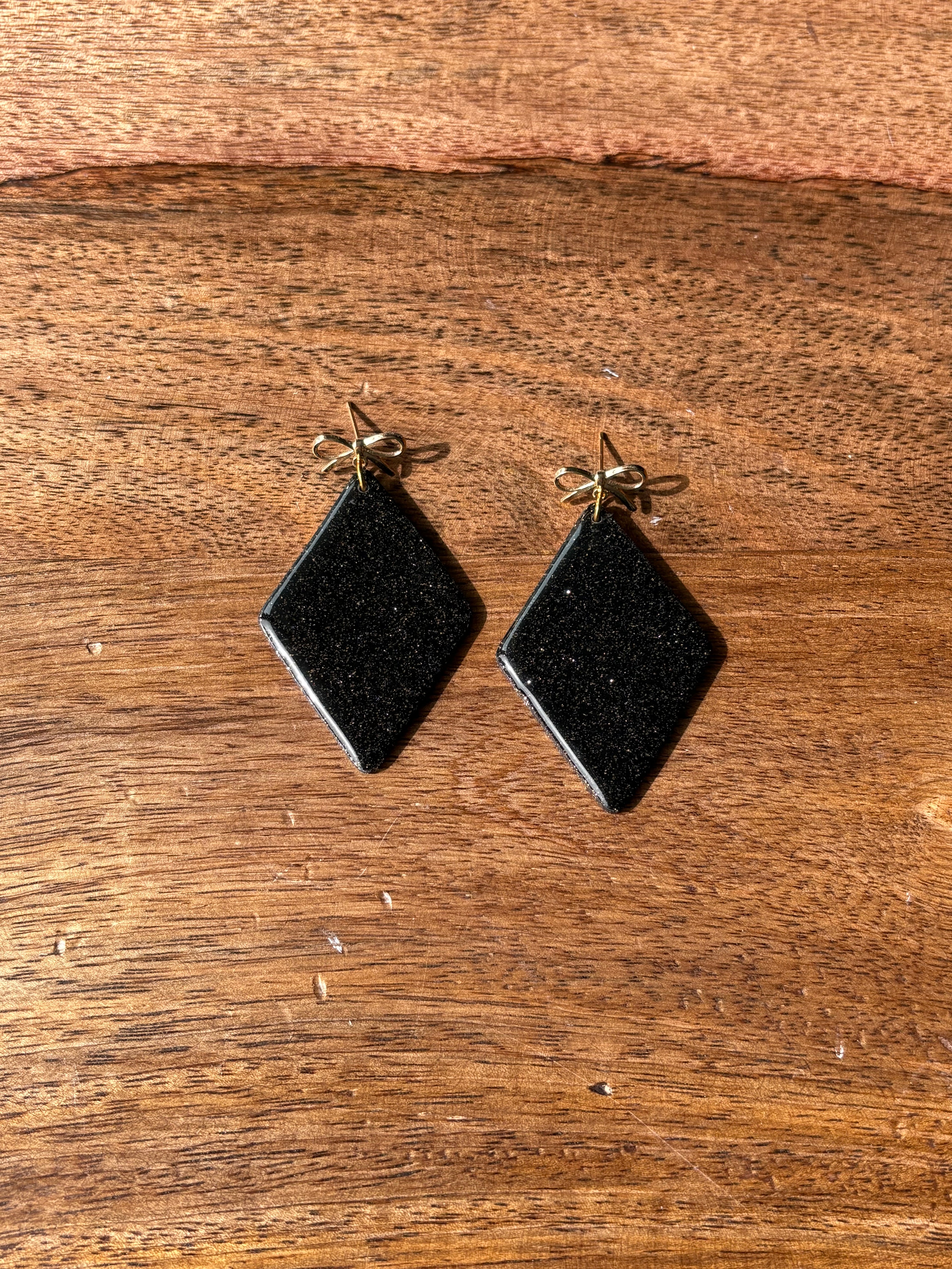 Glitter Diamond Dangles