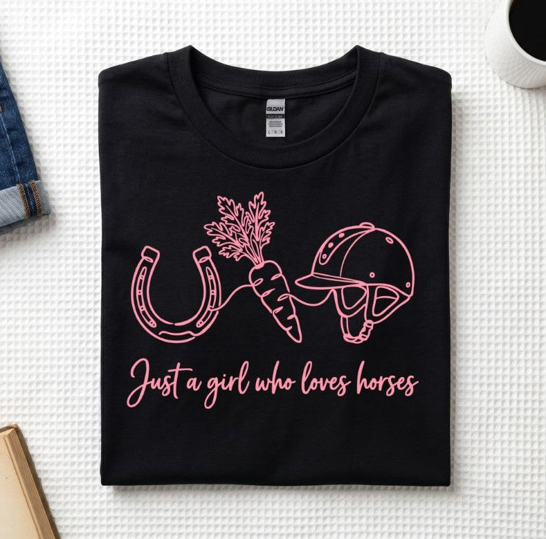Just A Girl Who Loves Horses T-Shirt