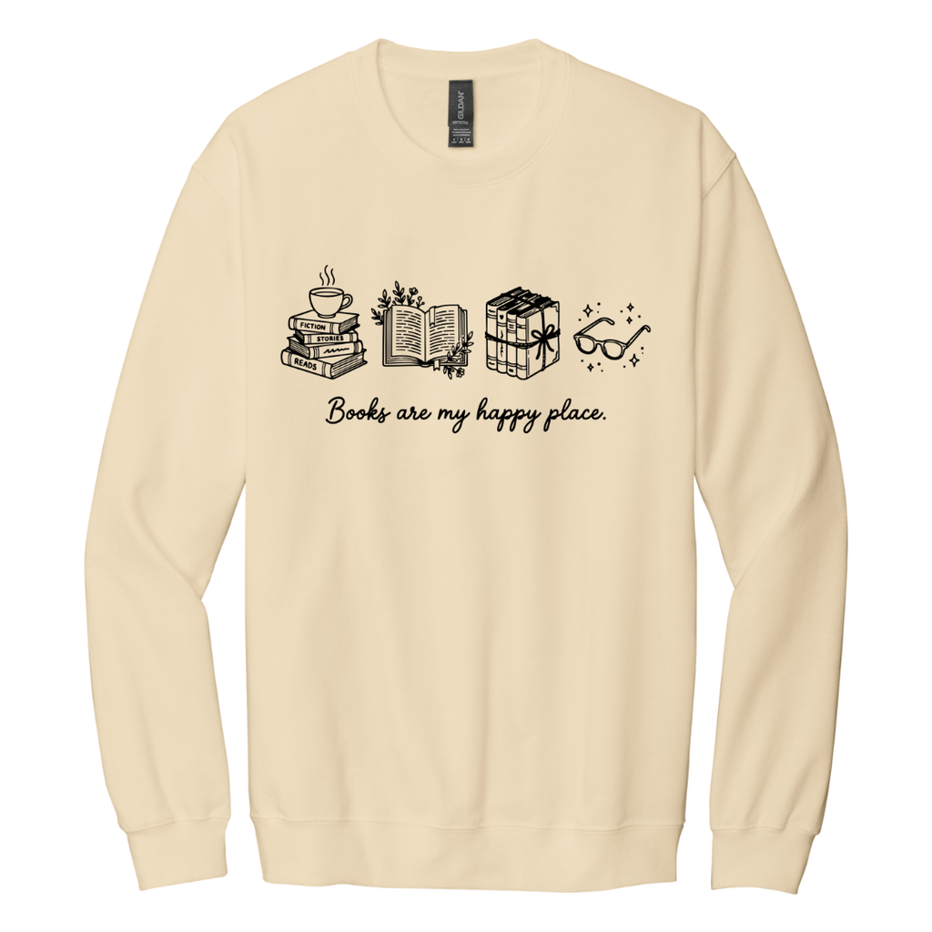 Books Are My Happy Place Shirt (A)