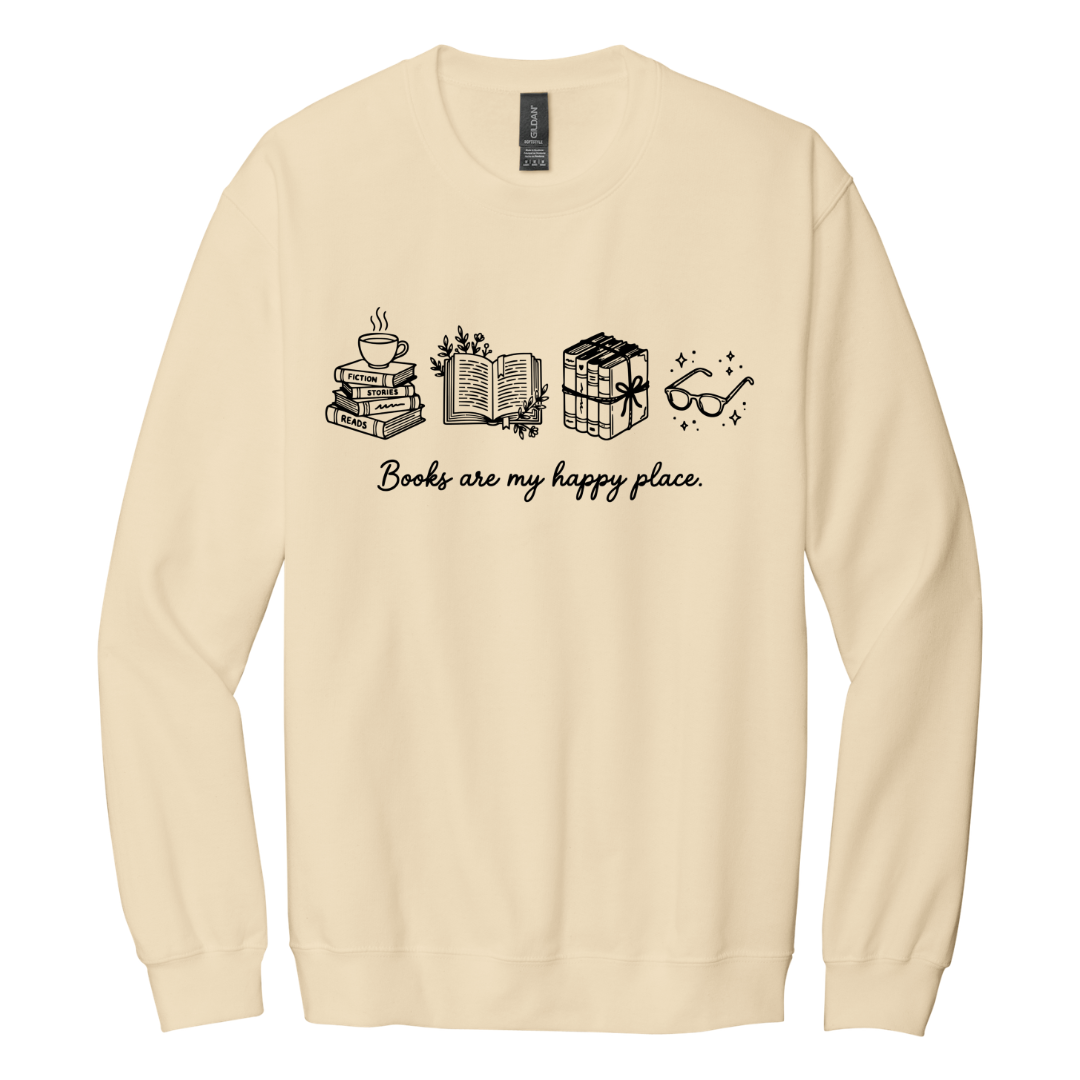 Books Are My Happy Place Shirt (A)