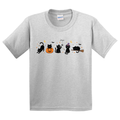 Halloween Black Cat Doodles T-Shirt (youth)